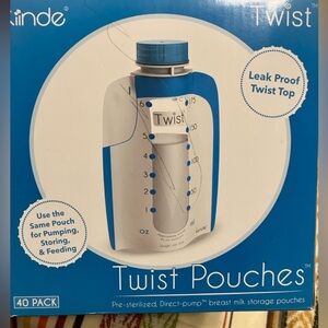 Kiinde Twist Pouches 6 ounces 34 new pouches breastmilk bags